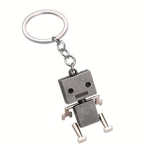 Porte-clés en métal robot dessin animé, créatif et mobile, petit cadeau, vente en gros - Product Image 5