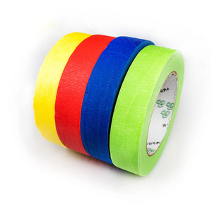 Màu Crepe giấy <span class=keywords><strong>masking</strong></span> <span class=keywords><strong>tape</strong></span> Acrylic chịu nhiệt đóng gói Băng 6 màu sắc cuộn cho các trường học lớp học ghi nhãn bao bì - Product Image 1