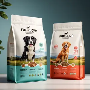 Сумка для корма для собак, сверхмощная сумка для домашних животных, поставщик OEM, индивидуальный логотип, ламинированный пластик 15 кг 20 кг 25 кг, упаковка для корма для собак