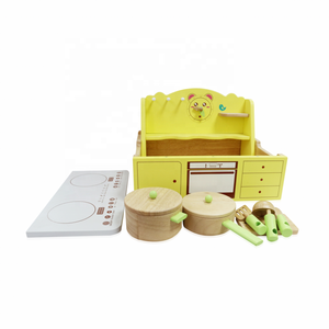 Juego de juguetes de madera para niños Cocina y comida Juguete de cocina para niños para el desarrollo del juego y la imaginación - Product Image 2