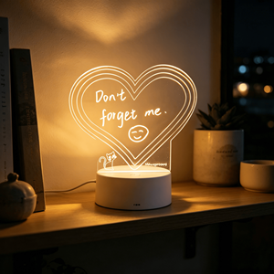 Tablero de Mensajes LED con Base Blanca Borrable, Nuevo Producto para Regalo de Cumpleaños y Día de la Madre, Juego de Luces Nocturnas - Product Image 4