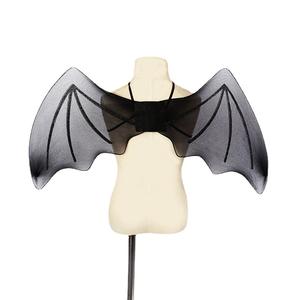 <span class=keywords><strong>Ali</strong></span> di Pipistrello in Rete di Seta Nera per Costume da Diavolo, Accessorio per Feste di Halloween e Cosplay - Product Image 1