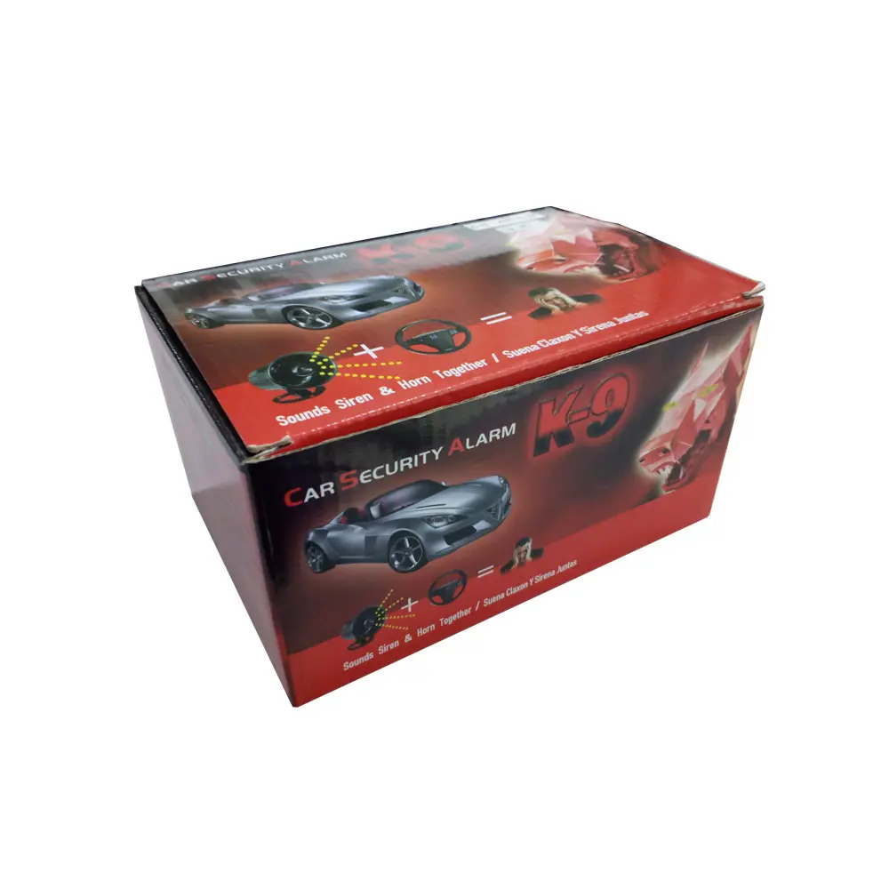Red geschenk box K9 Alarm mit Universal Remote und Speaker Car Accessories