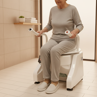 Siège de toilette électrique réglable en hauteur UKOM pour personnes âgées et handicapées
