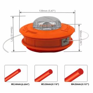 61112061A Tête de coupe-herbe 2 temps de qualité industrielle Moteur sans balais M10x1.25mm pour débroussailleuse <span class=keywords><strong>Oleo</strong></span> <span class=keywords><strong>Mac</strong></span> Sparta 36/43/44 - Product Image 3