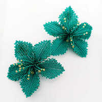Pendientes Miyuki Tejidos a Mano con Cuentas, Borlas y Flores para Mujer, Estilo Festivo, Coloridos y a la Moda