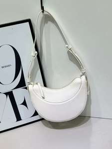 Bolso de Hombro de Diseño Exclusivo French Polene, Modelo Crescent PU de Alta Gama, con Cierre de Cremallera, para Mujer, 3320 # - Product Image 6