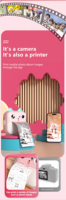Cámara de Impresión Instantánea para Niños SourcingArk Kidiway, Pantalla de 2 Pulgadas, Impresora Térmica Integrada, Video HD, Gran Angular de 120°, MicroSD, Plástico