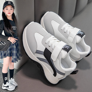 <span class=keywords><strong>Zapatillas</strong></span> Forrest Gump para Niños y <span class=keywords><strong>Niñas</strong></span>, Modelo Primavera 2026, Suela Blanda, Ligeras, Antideslizantes, Transpirables, Parte Superior de PU, Cierre de Velcro - Product Image 2