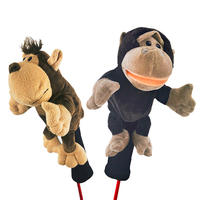 Couvre-têtes de clubs de golf créatifs et mignons en forme d'animaux de dessin animé, multi-styles, cadeaux idéaux pour les amateurs de golf, couvre-têtes de golf en peluche