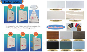 Porte de <span class=keywords><strong>garage</strong></span> sectionnelle isolée Guard, fonctionnalité automatique, matériel antivol, garantie de 3 ans, finition en acier - Product Image 3