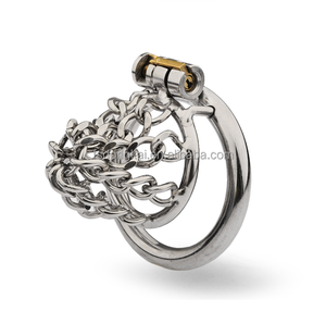 在庫あり 大人用貞操帯 ステンレス鋼 欲望抑制リング 性交用 大人向け商品 男性用貞操帯デバイス - Product Image 2