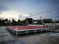 Haute qualité 	 Scène portable modulaire, plateforme mobile à longue durée de vie, montage facile, scène mobile en aluminium pour concerts et mariages