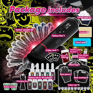 Kit de Máquina de Tatuaje PMU Profesional de Acero Inoxidable, Herramienta Rotativa Multicolor para Microblading, Uso en Salón, Suministro Profesional - Product Image 2