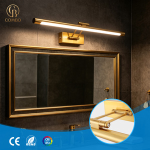 American Modern LED Bathroom Wall Lamp Iron Body Waterproof Simple Makeup Mirror Headlight Warm White <b>Light</b> High CRI 80 50000 - Product Image 1