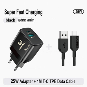 2025 Trending EU 25W Super veloce caricabatterie USB-A + C doppia porta Chip Ultra-intelligente compatibile con la maggior parte dei modelli con linea originale - Product Image 2