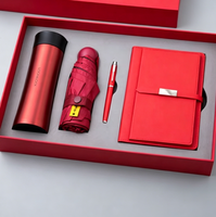 Flacon à vide parapluie de luxe promotionnel A5 cahier stylo coffret cadeau personnalisé cadeaux d'entreprise paquet en carton costume