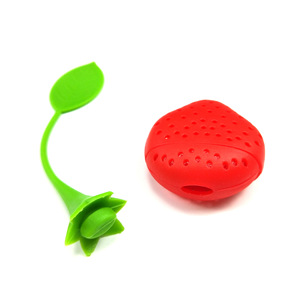 Infusore per Tè in Silicone a Forma di Fragola, Non Tossico, Carino, per Erbe Aromatiche - Product Image 2