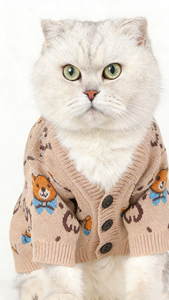 Suéter Clásico de Lujo Personalizado para Mascotas, Ropa Tejida Cálida para Perros y Gatos de Todas las Razas - Product Image 3