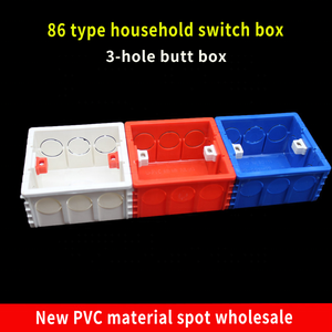 Di alta qualità 86 stile di plastica 3 modi elettrica PVC scatola di giunzione con ritardante di fiamma & funzione collegabile per interruttore inferiore - Product Image 5