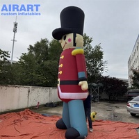 Ballon gonflable de personnage de Noël de dessin animé de mascotte de festival de joyeux Noël pour la publicité