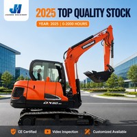 Excavadora Usada de Marca Coreana Doosan DX60-9C, Excavadora de Orugas de 6 Toneladas, Cucharón de 0.21m3, Maquinaria de Construcción