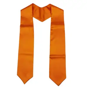 Wholesale Oem multi-color adult unisex custom Polyester Sash stole satin graduation stole sublimation for adults