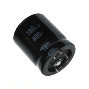 ตัวเก็บประจุแบบสแนป th ตัว390 uF ฝา LAR2G391MELA50สารส้ม390 uF 20% 400V ผ่านรู - Product Image 1