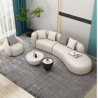 Ensemble de conception Simple de chaise de canapé de tissu d'arc de Style nordique pour la négociation simple ou sectionnelle de bureau de réception d'hôtel de petite famille