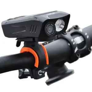 カメラ照明ホーン3in1サイクリングカメラポータブルfhd1080p防水バイクオートバイアウトドアスポーツアクションカメラ
