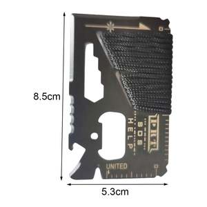 Kim loại thẻ tín dụng đa công cụ thẻ tín dụng biểu tượng tùy chỉnh 14-in-1 <span class=keywords><strong>Tiny</strong></span> Pocket Survival đa-công cụ thẻ cắm trại Nguồn cung cấp - Product Image 4