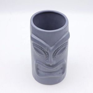 Mug Tiki en Céramique Perlée Mate, Design <span class=keywords><strong>Original</strong></span> Fait Main Hawaïen, Vente en Gros Personnalisée pour Cocktails - Product Image 5