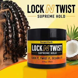 Gel coiffant tresses personnalisé, tenue extra forte, sans accumulation, pour cheveux noirs, locks et twists, marque privée, usine OEM - Product Image 4