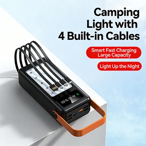 Banco de Energía Personalizado de Gran Capacidad 60000 80000 100000 120000mAh USB Tipo-C IPH con Cable de Datos para Camping - Product Image 1