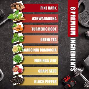 Capsules d'extrait végétal de Solilan en gros, marque OEM et marque privée, à base de croûte de pin naturelle, de <span class=keywords><strong>moringa</strong></span> et de pépins de raisin avec ashwagandha - Product Image 2