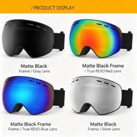 OEM ODM Lunettes de protection antidérapantes en silicone triple couche, anti-buée, anti-sable, UV400, 4 aérations, compatibles OTG, pour l'escalade, le parasail, le ski et le snowboard