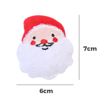 Mignon mini peluche cataire jouet père noël renne pain d'épice homme grinçant jouets à mâcher pour animaux de compagnie sac emballé pour petits animaux de compagnie