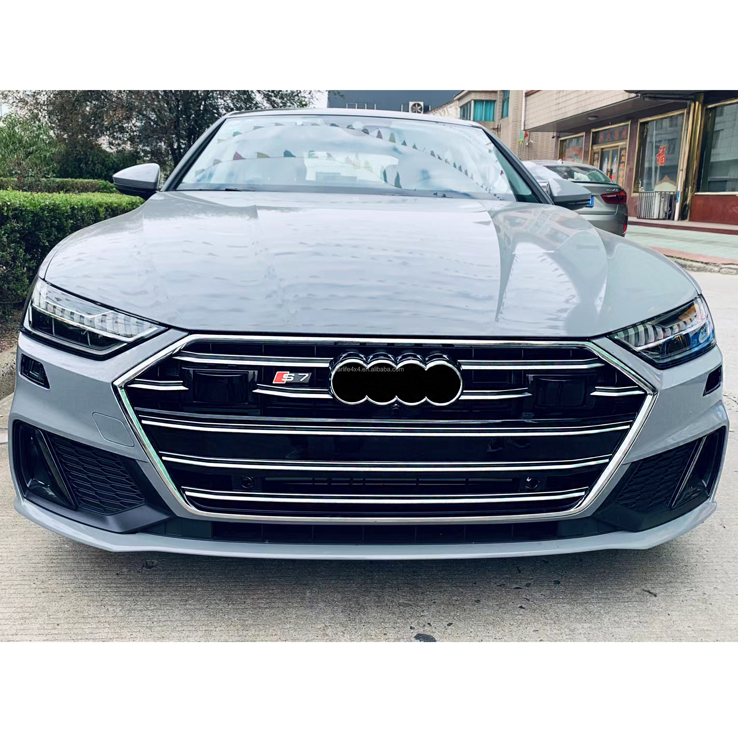 Audi A7 C8 (2019-2022) RS7スタイルABSグロスブラックグリル