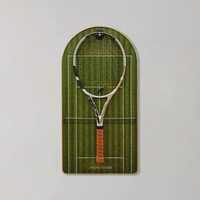 Bingkai pajangan raket tenis dinding, kotak pajangan akrilik, hadiah kenang-kenangan khusus, seni dinding dekoratif untuk penggemar dan kolektor tenis