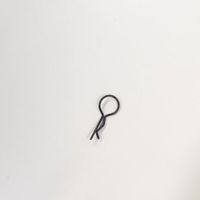 Clips de fixation pour carrosserie de voiture modèle RC en acier à ressort, finition noire, fournis par l'usine