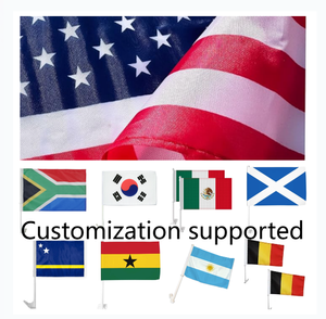 Double-Sided Polyester All Soccer Team Window Car Flag 2026 Country Flag Customizable Digital Printing Football Event - Product Image 1