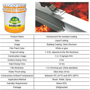 Đường Hầm Kết Cấu Thép Kim Loại Sơn Chống Cháy Mở Rộng Vật Liệu Phủ Chống Cháy Nổ - Product Image 2