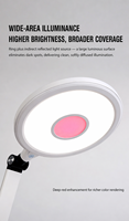 Lampe de table pour bureau d'étude, 15W LED, faisceau large, lumière de lecture réglable pour enfants
