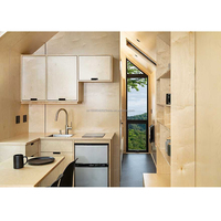 Maisonnette Conteneur d'Expédition Pliable de Luxe Modulaire Préfabriquée avec Appartement et Salle de Bain au Design Moderne