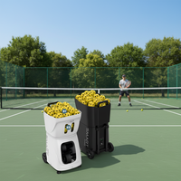 Machine à balles de tennis professionnelle PUSUN PP-SMART PRO avec une portée de 26 m et une vitesse de 20-120 km/h - Conception durable et écologique