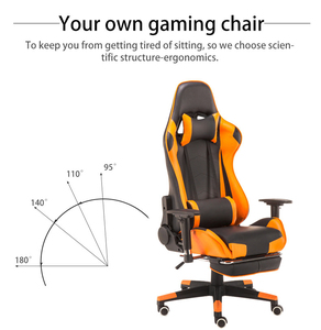 Vente en gros de chaise de course confortable <span class=keywords><strong>fauteuil</strong></span> de cockpit en cuir de jeu confortable <span class=keywords><strong>repose</strong></span>-pieds fabricant de chaise de joueur - Product Image 6