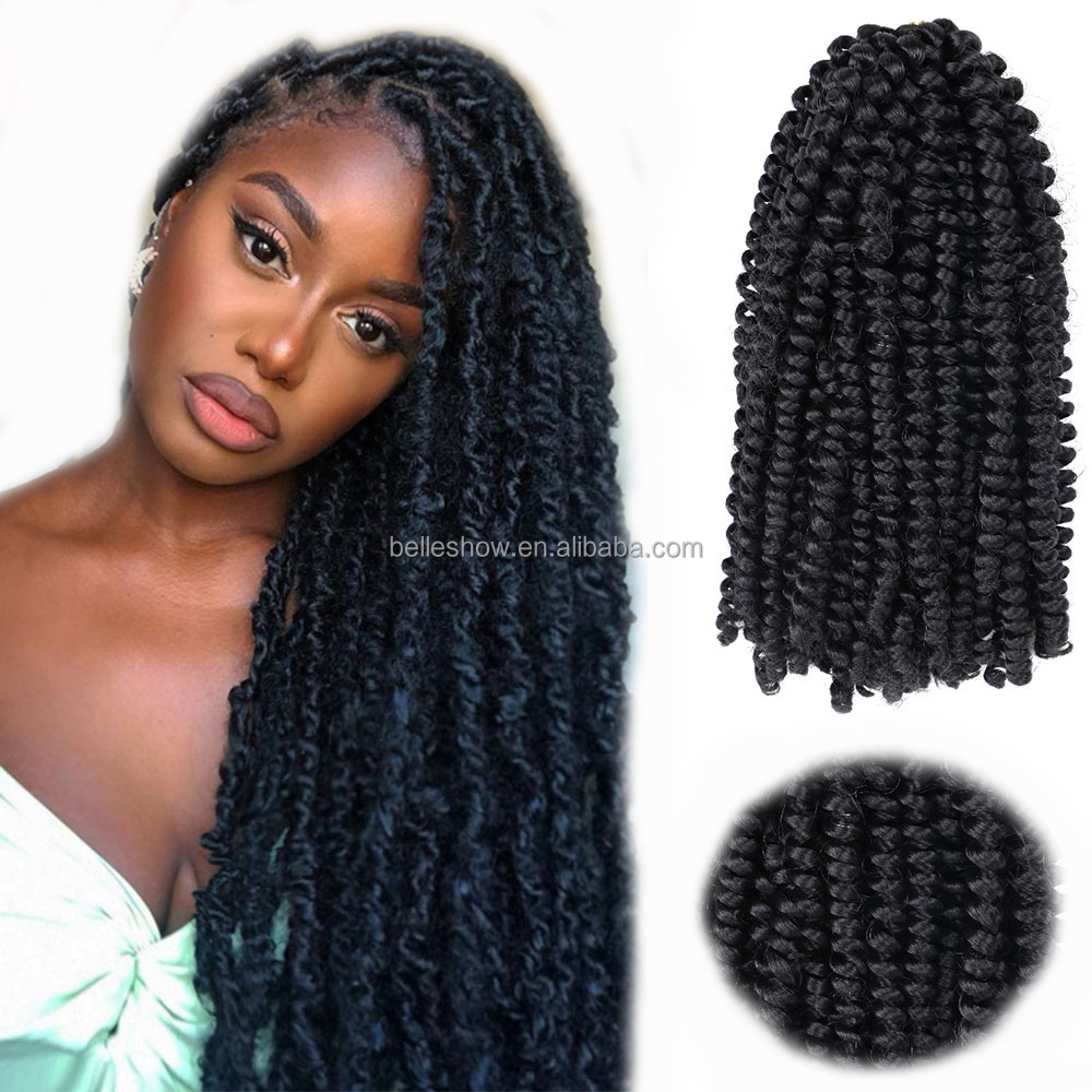 Оптовая продажа, плетеные волосы Belleshow 8 '60 дюймов, плетеные весенние волосы, вьющиеся весенние локоны, плетеные волосы, плетеные Весенние Волосы