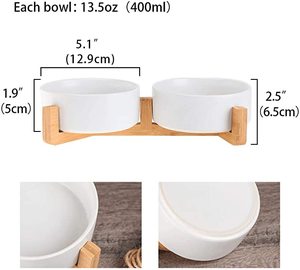 Mangkuk keramik hewan peliharaan, mangkuk anjing kualitas tinggi mangkuk keramik marmer untuk anjing dan kucing - Product Image 2