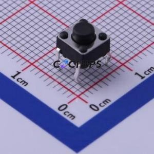 UK-B0202G50-DP25Y Tactile Switch Through hole-4P,6x6mm Switch Single Pole Single Throw Round Button 2.5N Through Hole - Product Image 1