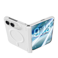 Étui de protection intégral en cuir de luxe avec charnière magnétique et charge sans fil, et protection d'écran intégrée pour iPhone 18 Duo